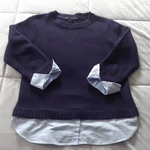 3/$9 English Factory Mixed Media Sweater Size M